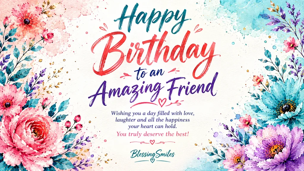 Happy Birthday Wishes For Friend