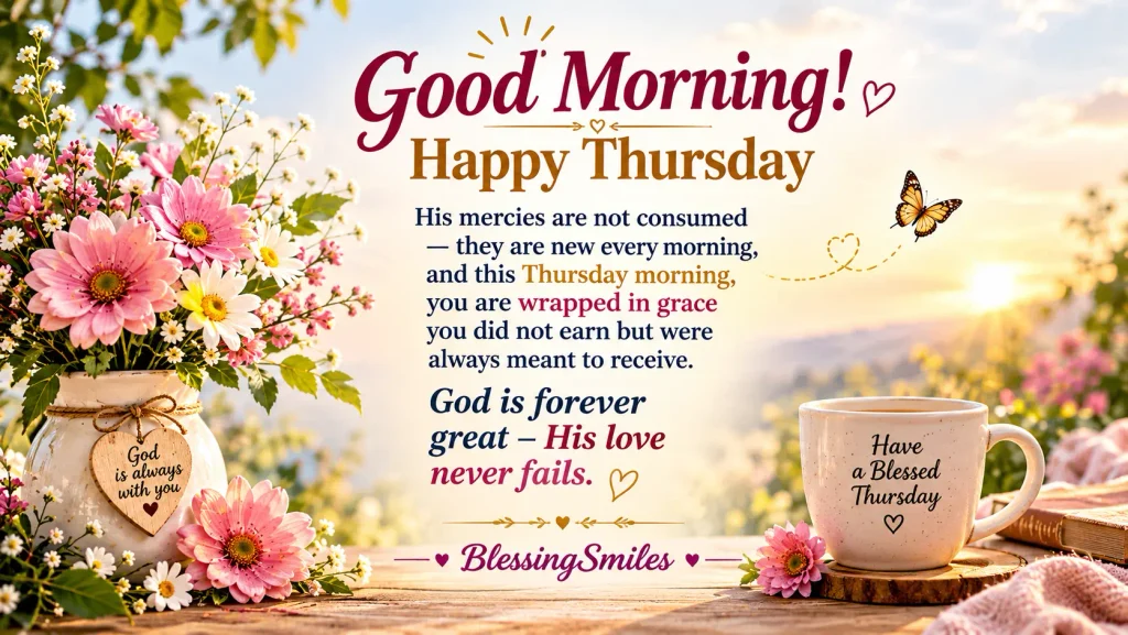 Inspirational Good Morning Thursday Blessings