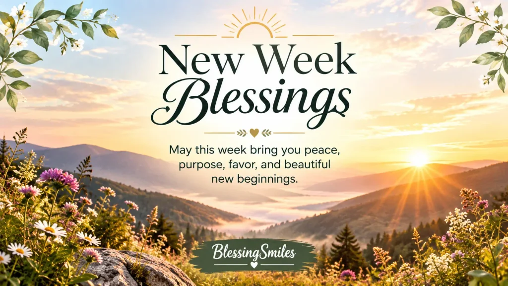 New Week Blessings Quotes