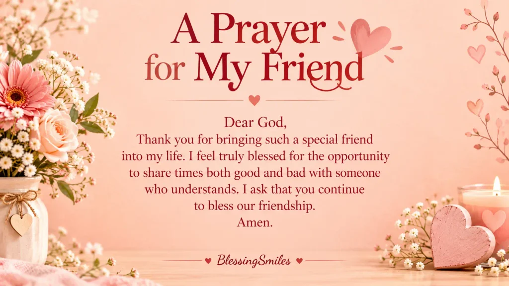 Prayer of Blessing for Friends
