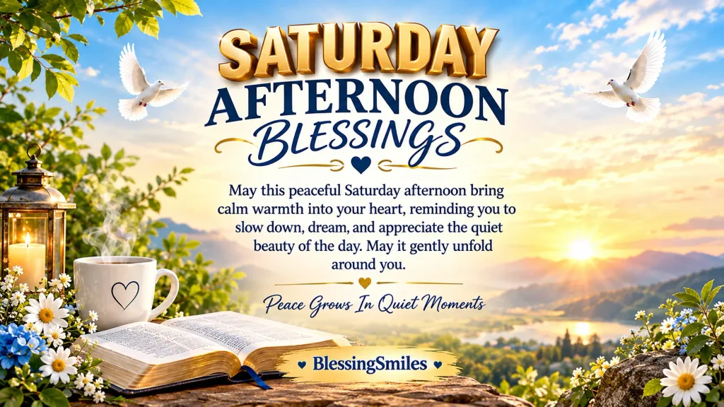 Saturday Afternoon Blessings