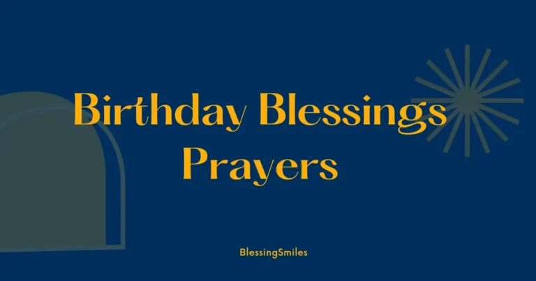 Birthday Blessings Prayers